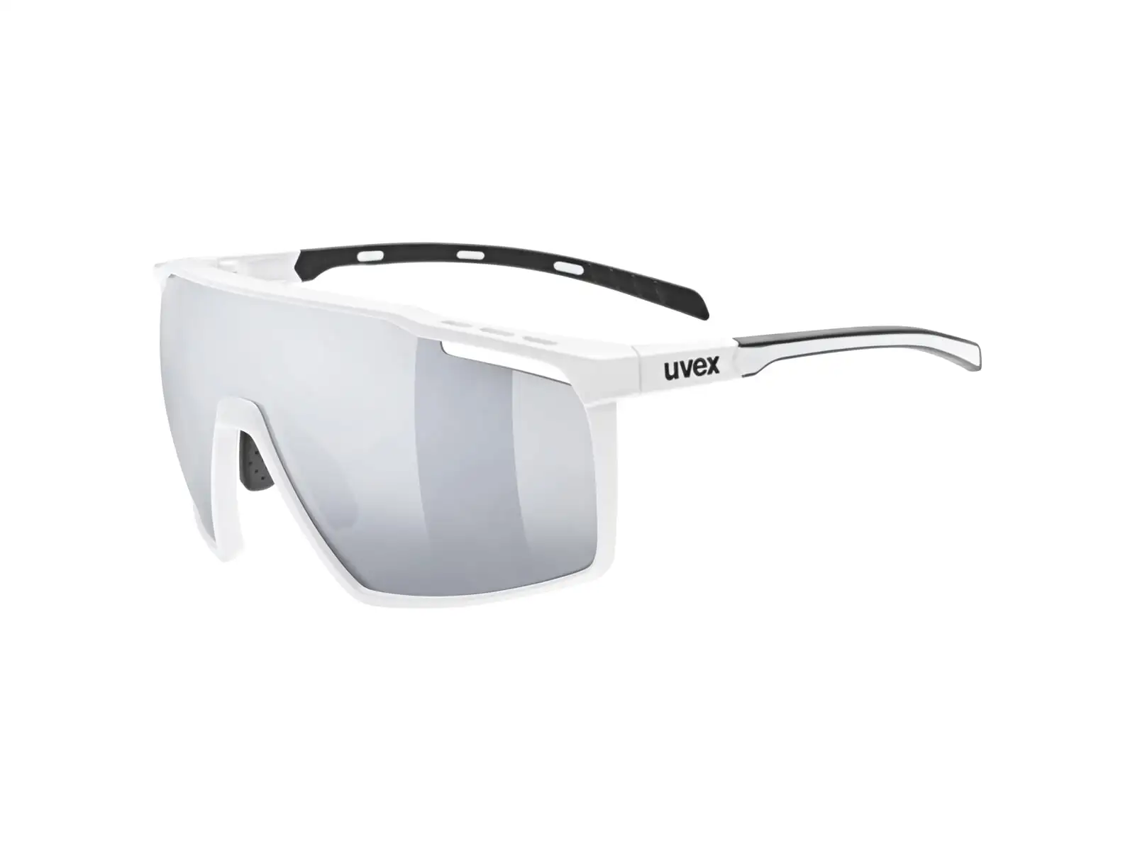 Uvex MTN Perform cyklistické brýle White Mat/Mirror Silver
