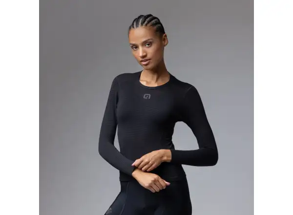Alé Intimo Merino dámské spodní triko dlouhý rukáv Black