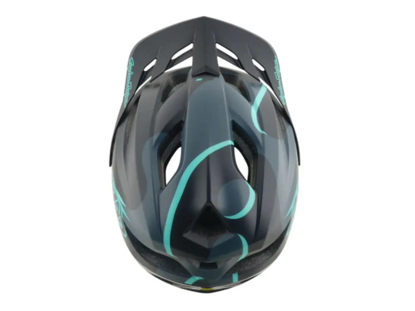 Troy Lee Designs Flowline SE MIPS přilba Badge Carbon/Real Teal