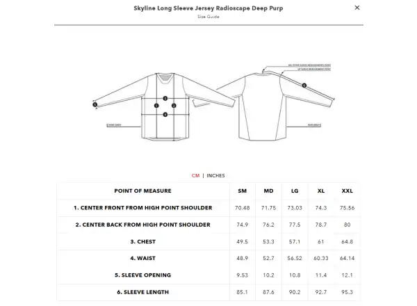 Troy Lee Designs Skyline Radioscape pánský dres dlouhý rukáv Deep Purple