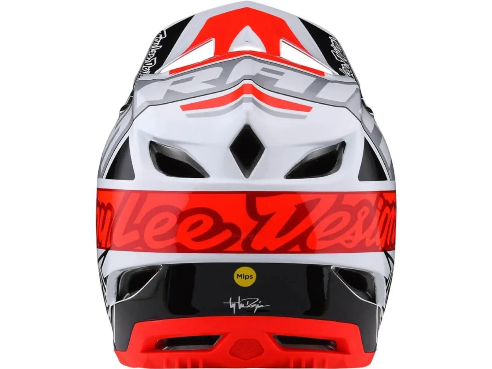 Troy Lee Designs D4 Composit MIPS přilba Team Sram/White/Gloss Red