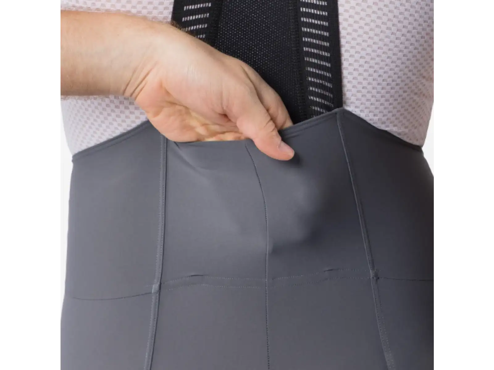 Castelli Espresso 2 pánské kraťasy s vložkou a laclem Smoky Gray