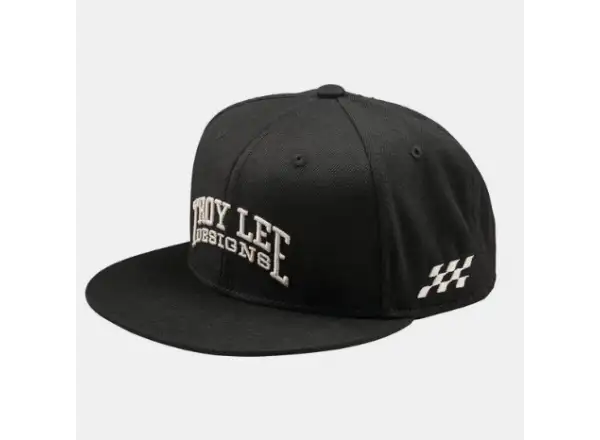 Troy Lee Designs Flat Bill Snapback Scholar kšiltovka Black