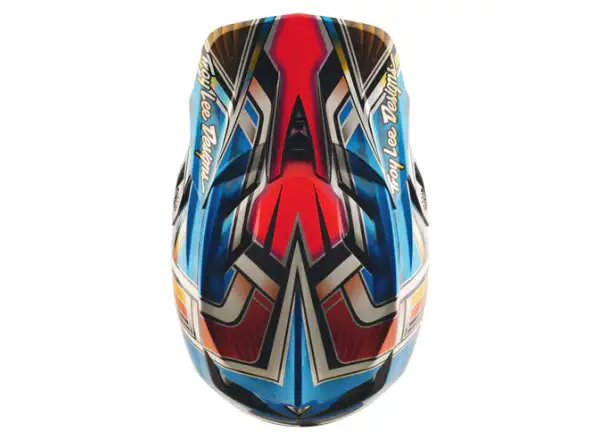 Troy Lee Designs D4 Carbon přilba Lowrider Blue