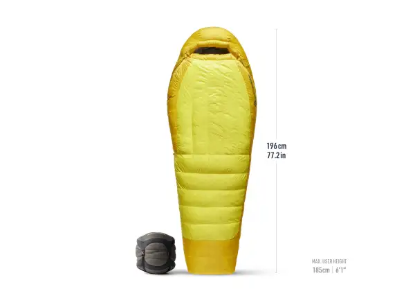 Sea To Summit Alpine Down Regular spací pytel -29C Blazing Yellow