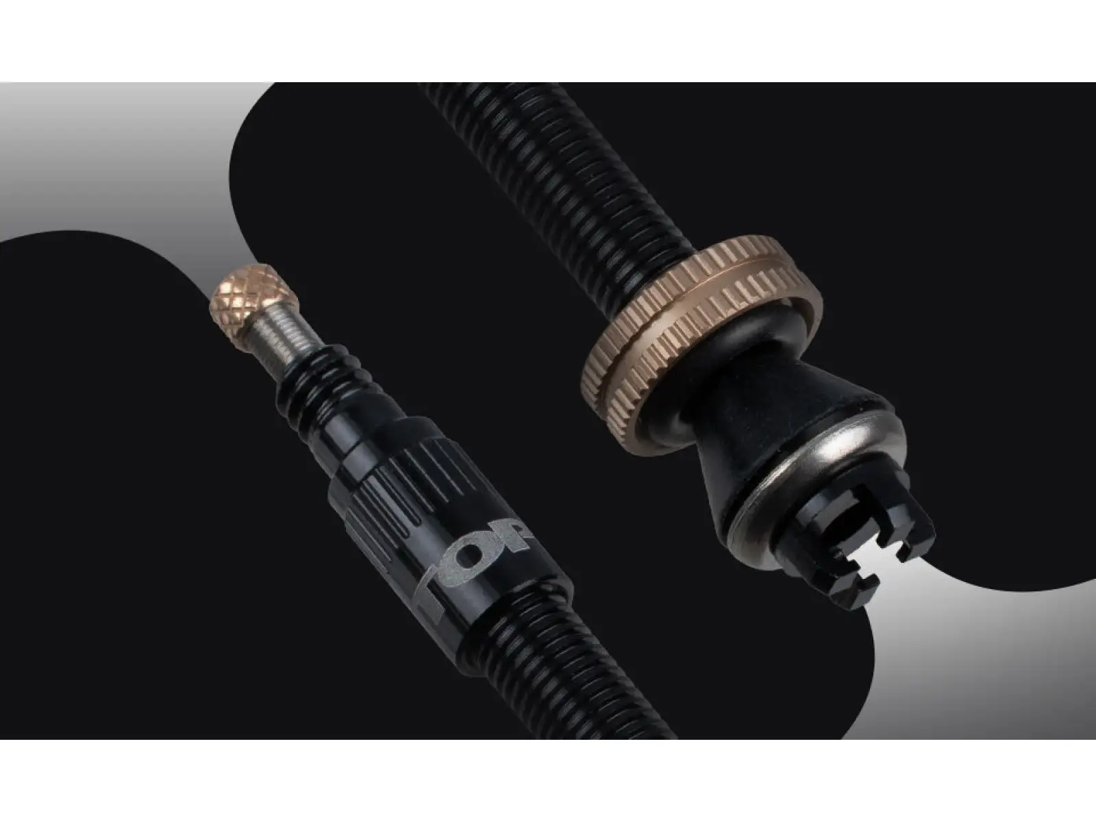Topeak sada ventilků TURBOFLOW VALVE KIT 45mm