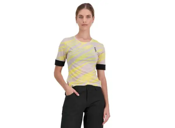 Mons Royal Cadence Half Zip WMNS dámský dres krátký rukáv Limelight Camo