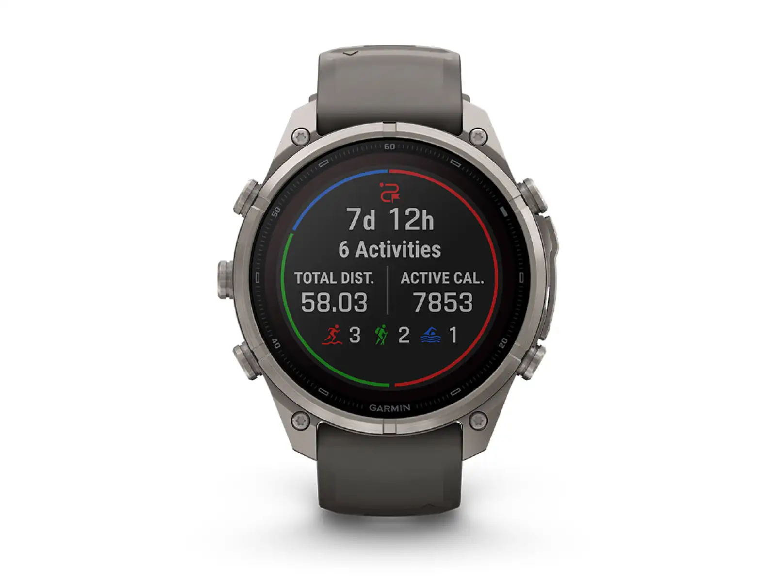 Garmin Fénix 9 Pro inReach Solar 47 mm chytré hodinky Titanium Pebble Gray/Silver Gray