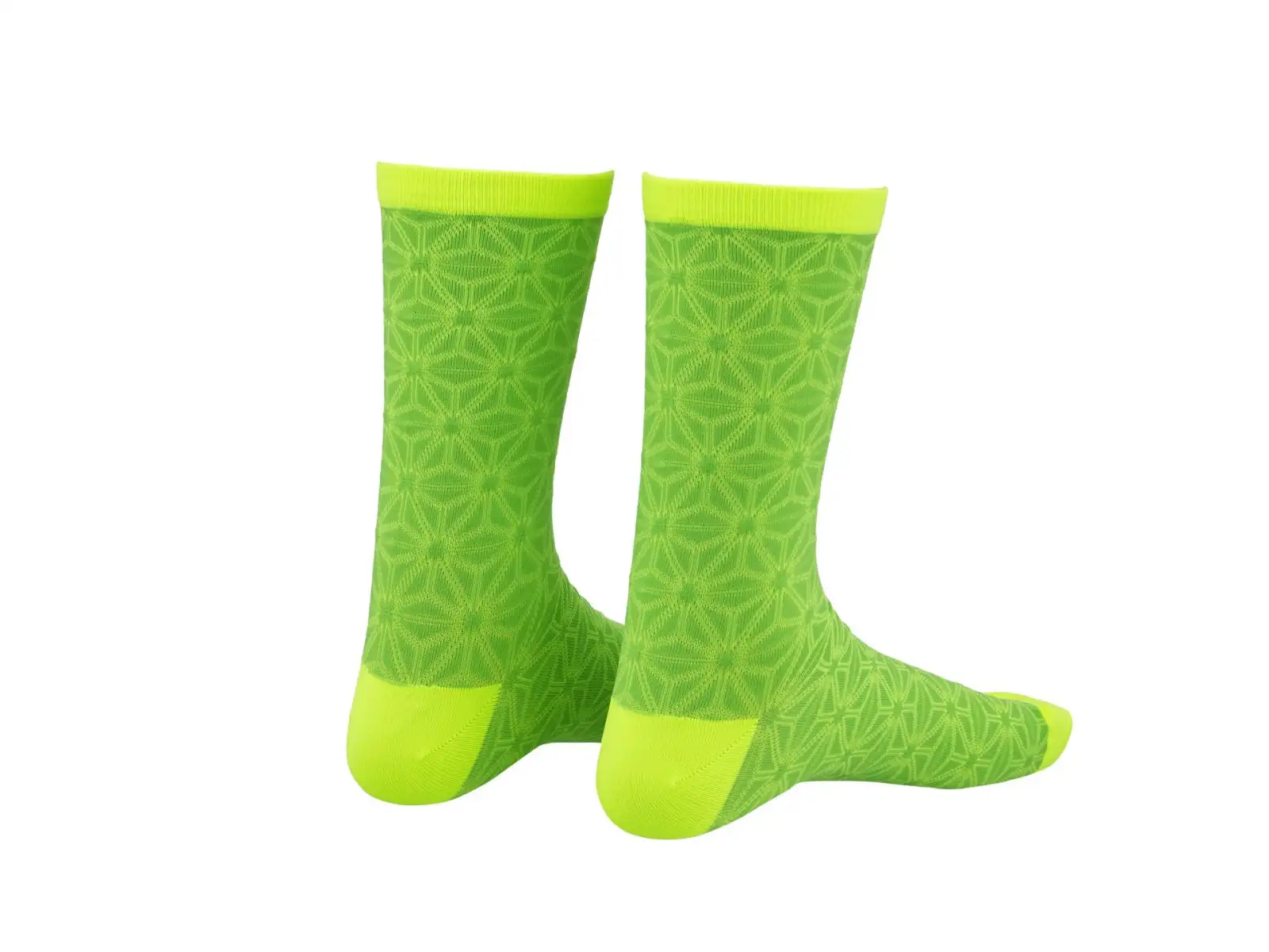 Supacaz Asanoha dámské ponožky Neon Yellow/ Neon Green