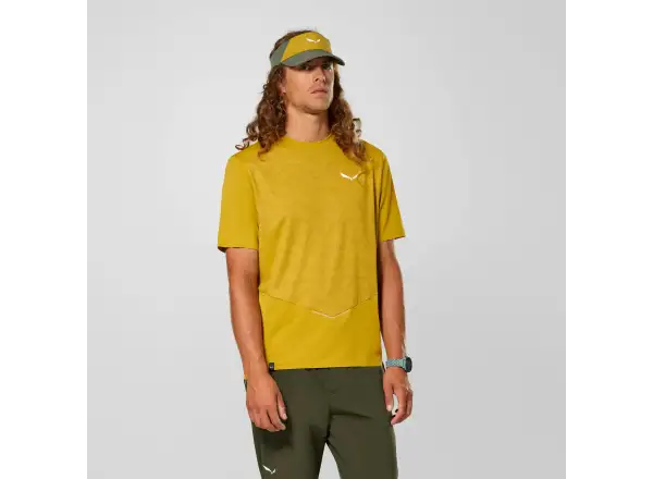 Salewa Pedroc Tech Dry pánské tričko krátký rukáv Olive Oil