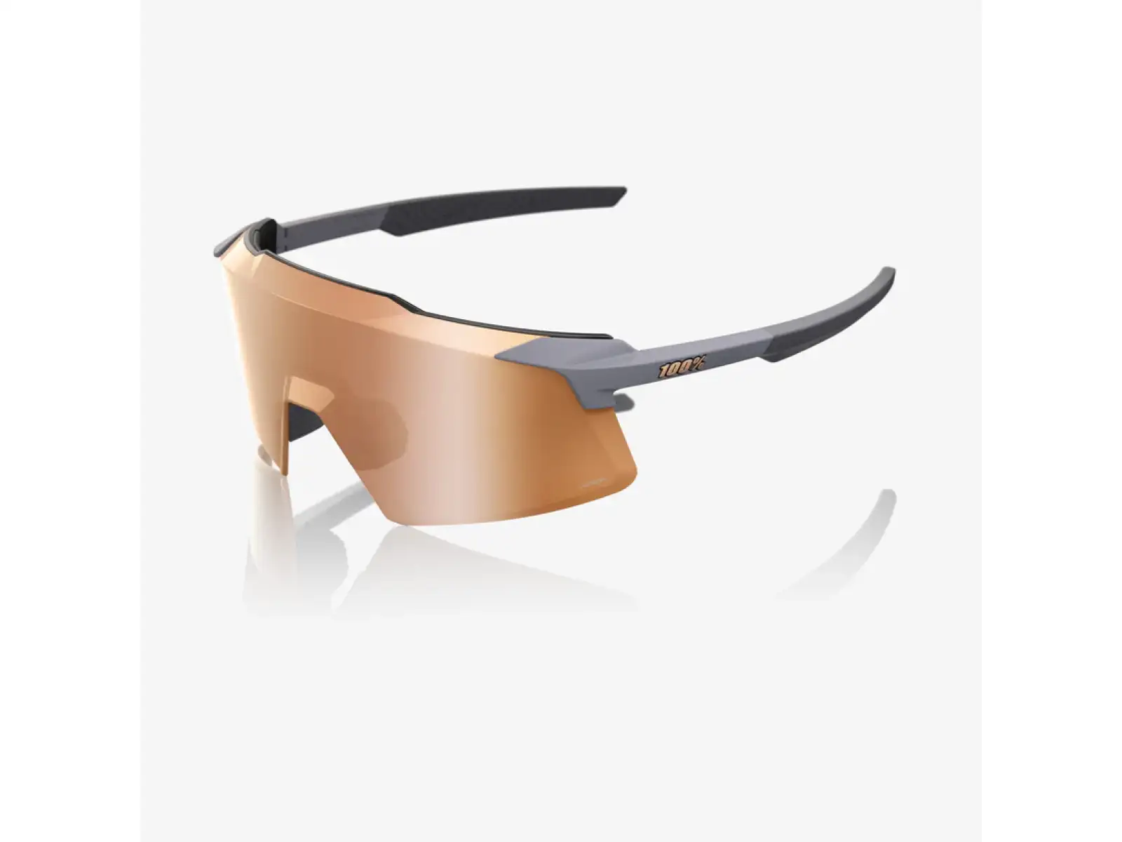 100% Aerocraft sluneční brýle Soft Tact Grey/HiPER Copper Mirror