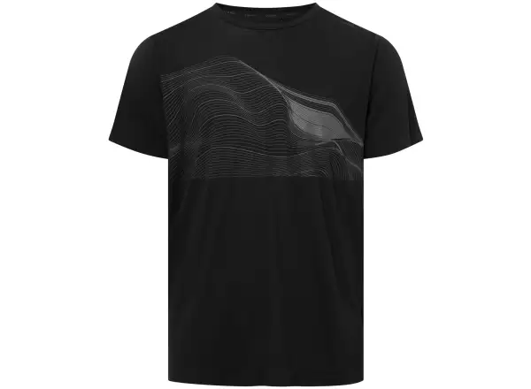 Viking Morain pánské triko krátký rukáv Black