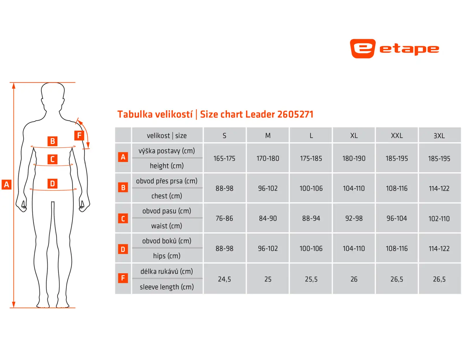 Etape Leader pánský dres krátký rukáv šedá/antracit