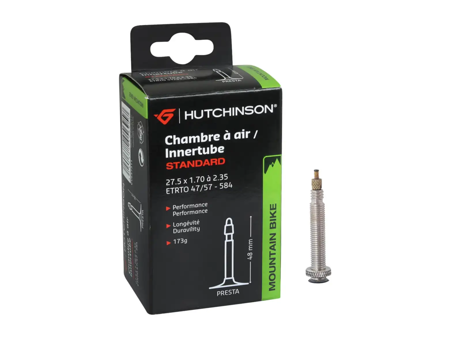 Hutchinson Standard MTB duše 27,5x1,70-2,35" galuskový ventil 48 mm