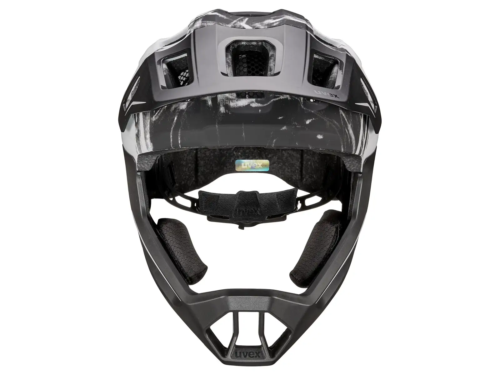 Uvex React JR Fullface MTB přilba White Matt