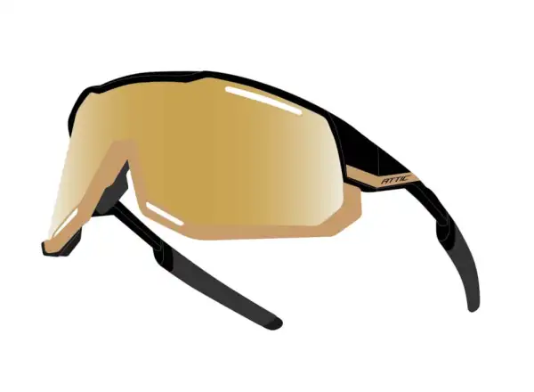 Force Attic cyklistické brýle černá/zlatá