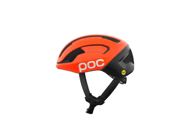 POC Omne Beacon MIPS silniční přilba Fluorescent Orange Matt/Uranium Black Matt