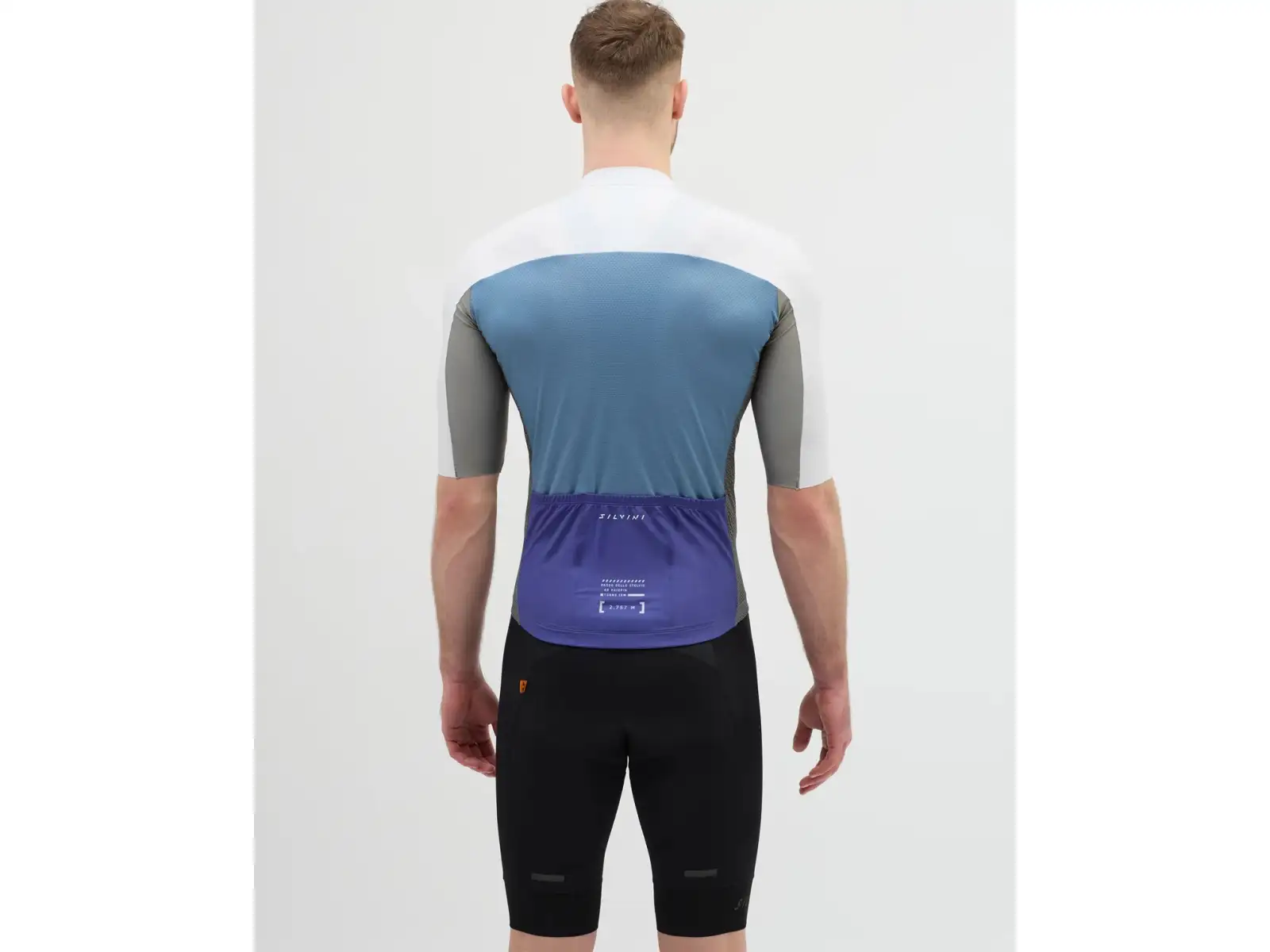 Silvini Stelvio pánský dres krátký rukáv Cloud/Blue