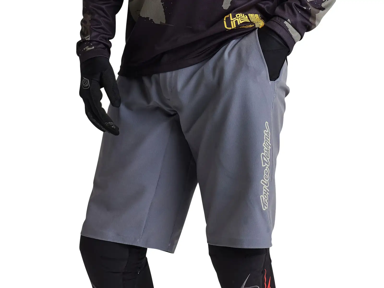 Troy Lee Designs Flowline Superlyte pánské kraťasy Mono Charcoal