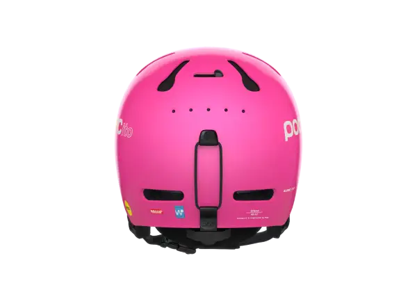 POC POCito Auric Cut MIPS dětská lyžařská přilba Fluorescent Pink