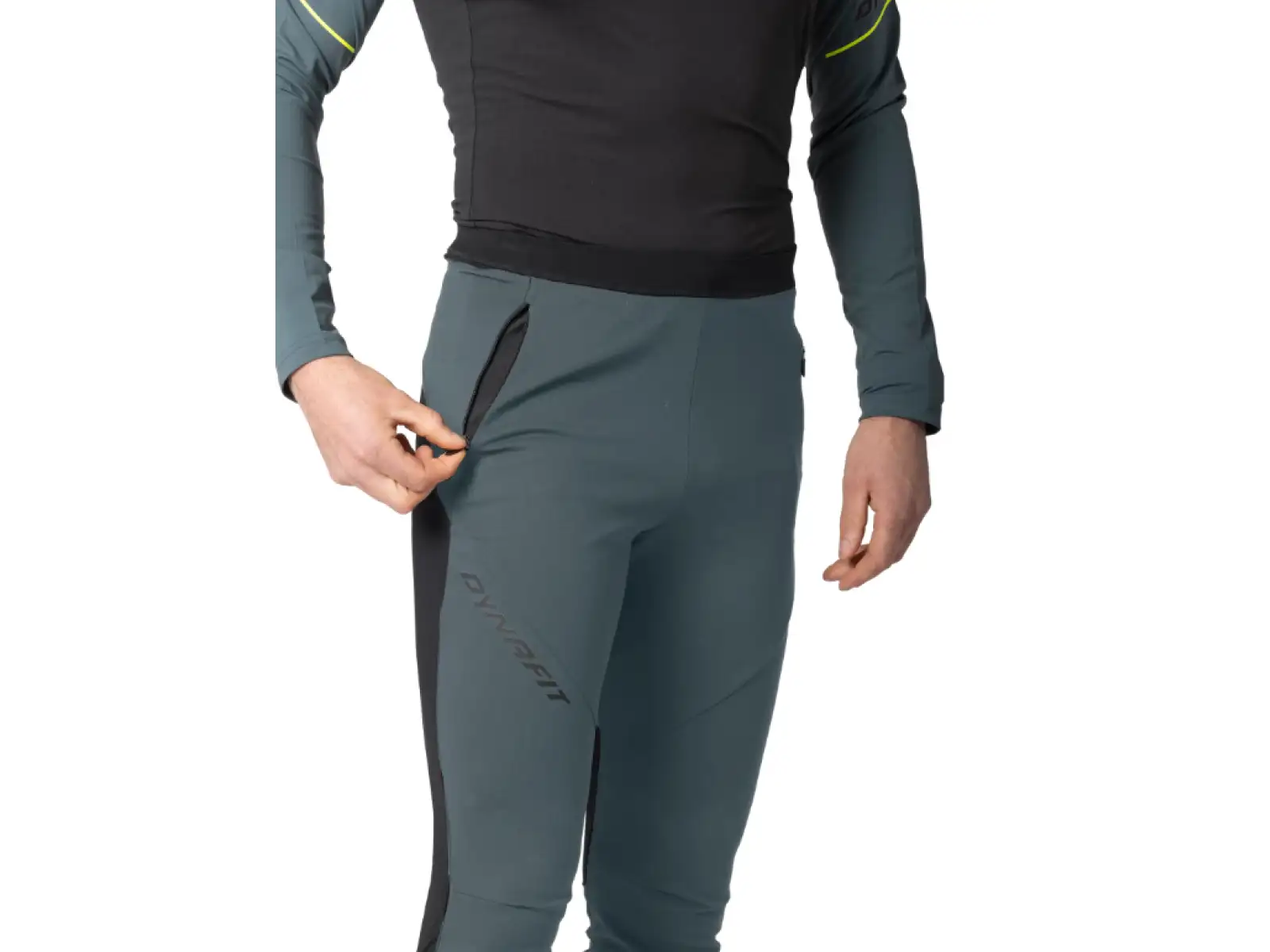 Dynafit Alpine Hybrid pánské běžecké kalhoty Cinder