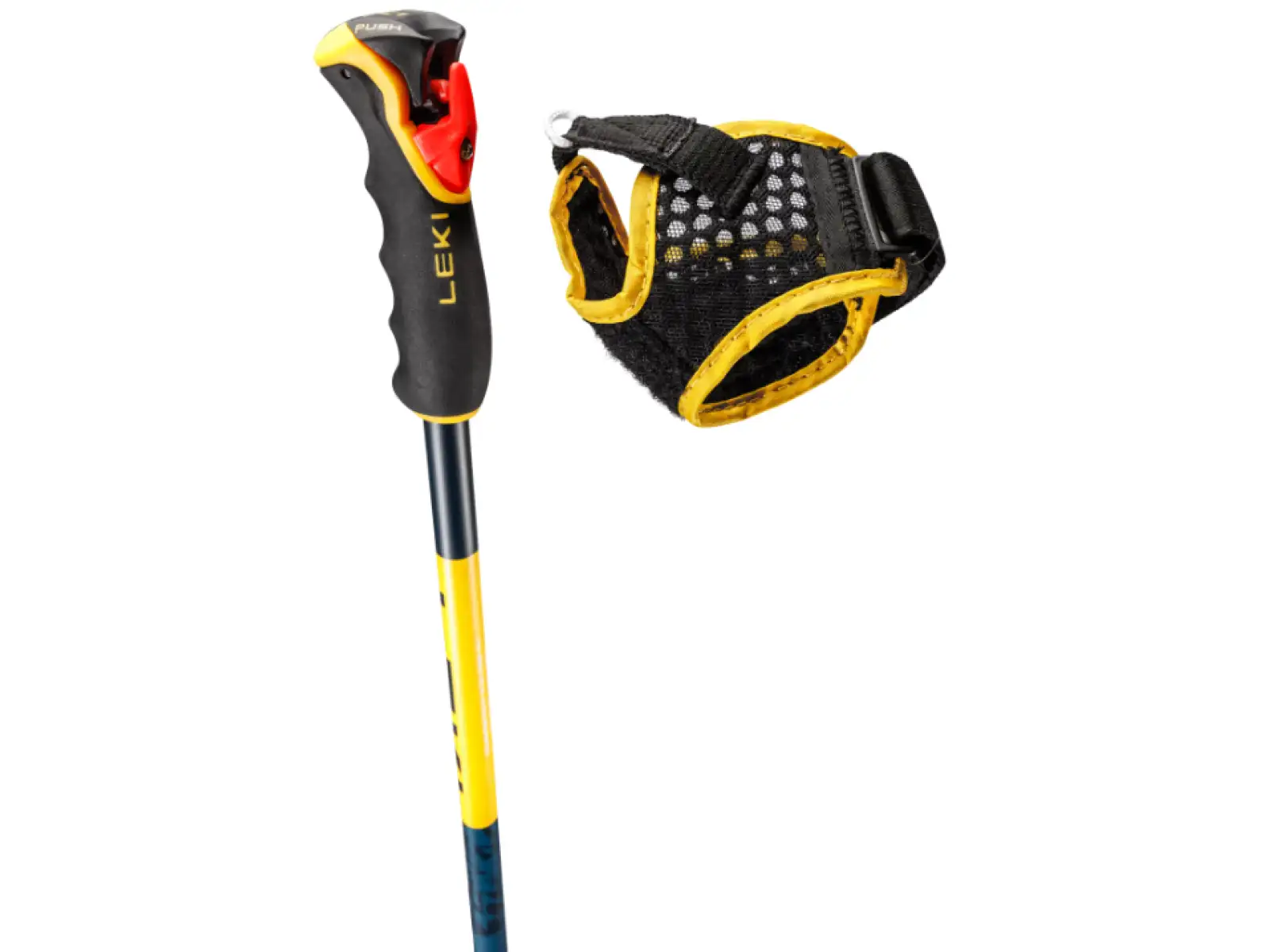 Leki Spitfire Vario 3D sjezdové hole Denimblue/Aegeanblue/Mustardyellow