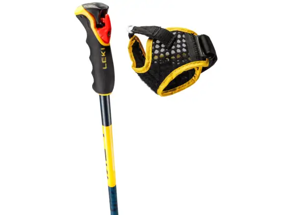 Leki Spitfire Vario 3D sjezdové hole Denimblue/Aegeanblue/Mustardyellow