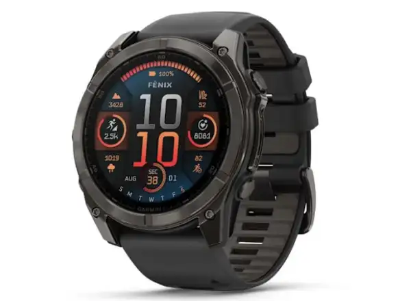 Garmin fenix 8 - 51 mm AMOLED Sapphire chytré hodinky Carbon DLC Titanium Black/Gray