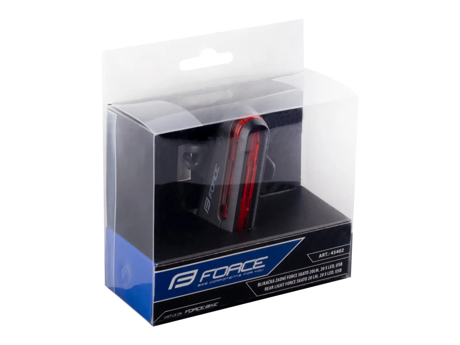 Force SKATO 20 LED zadní blikačka USB-C