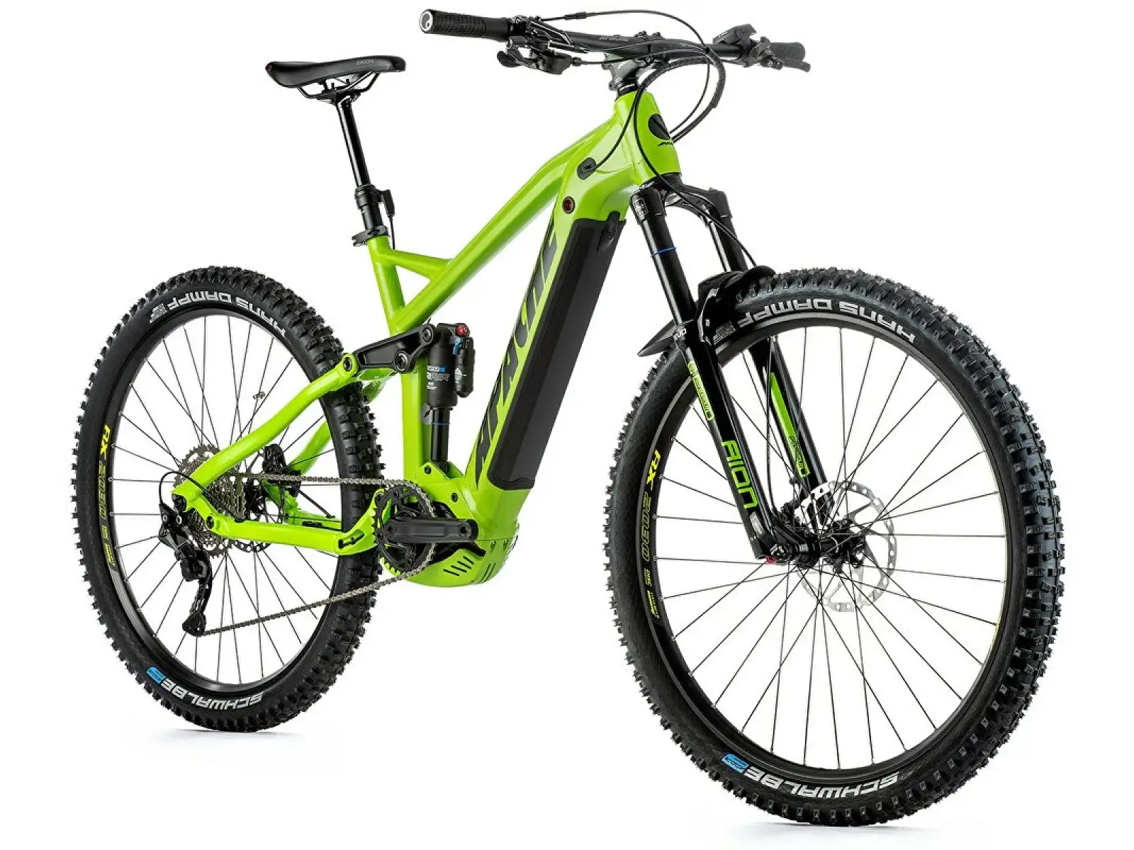 Apache Quruk 5 Bosch celoodpružené elektrokolo acid green