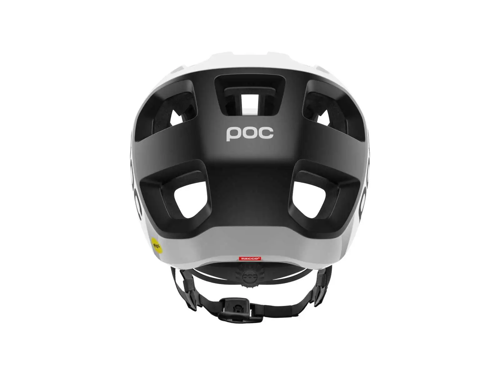 POC Cularis přilba Hydrogen White/Uranium Black Matt/Logo
