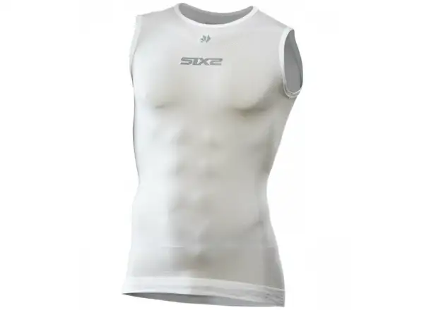 SIXS SML BT funkční tričko bez rukávů bílá