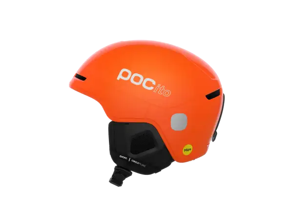 POC POCito Obex MIPS dětská lyžařská helma Fluorescent Orange
