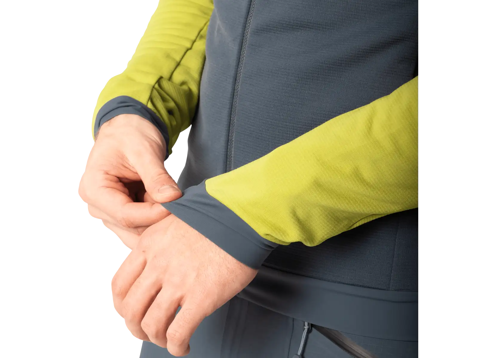 Dynafit Radical Polartec Hooded pánská bunda Golden Lime/0720