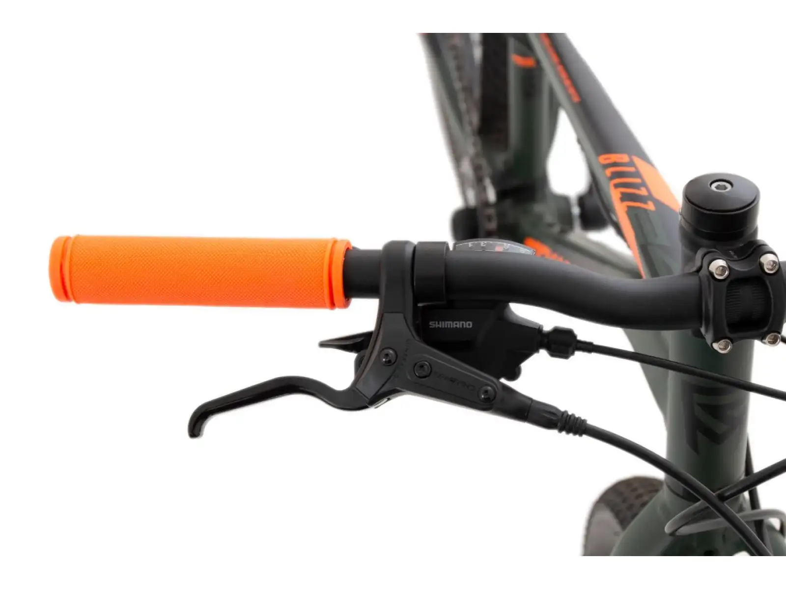 Rock Machine Blizz 24" HD dětské horské kolo Matte Khaki/Neon Orange/Black