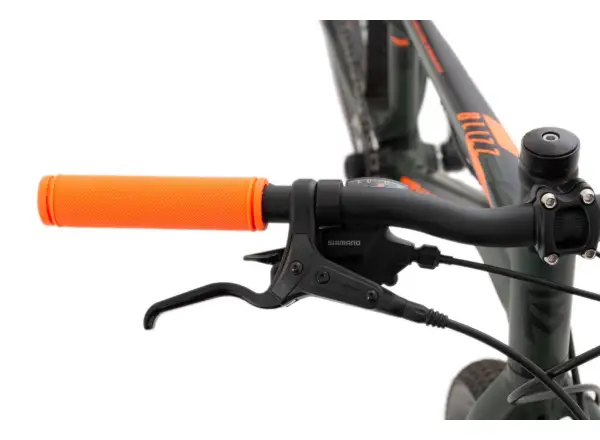 Rock Machine Blizz 24" HD dětské horské kolo Matte Khaki/Neon Orange/Black