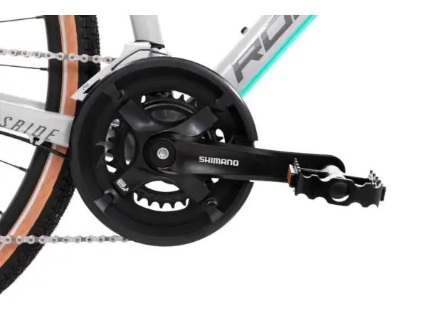 Rock Machine CrossRide 300 Lady gloss light grey/dark grey dámske trekingové kolo