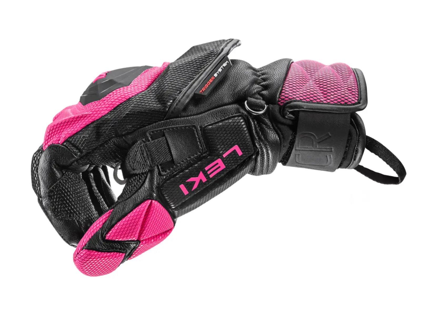 Leki WCR Venom SL 3D dámské závodní rukavice Black-Pink