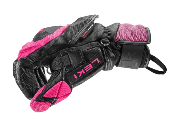 Leki WCR Venom SL 3D dámské závodní rukavice Black-Pink