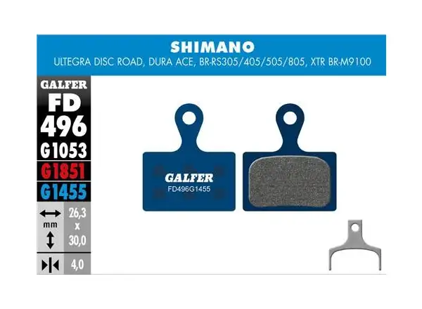 Galfer  FD496 Road G1455 brzdové destičky pro Shimano