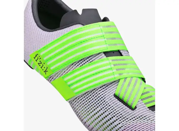 Fizik Vento Powerstrap Aeroweave silniční tretry Light Violet/Neon Green