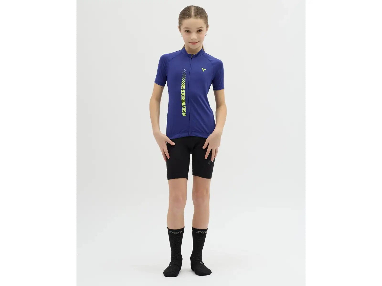 Silvini Mazzani dětský dres krátký rukáv Blue/Neon