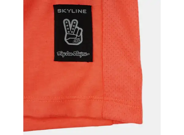 Troy Lee Designs Skyline Ride Tee dětský dres dlouhý rukáv P&W Melon