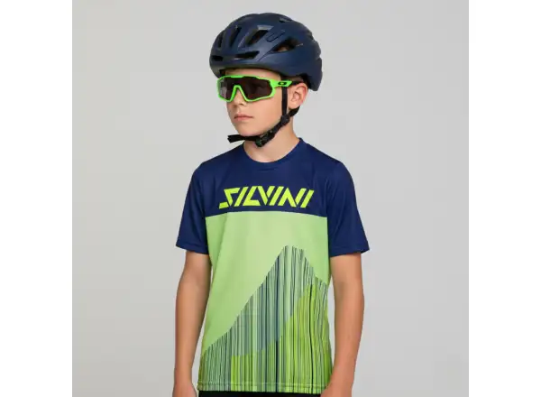 Silvini Denni dětský dres krátký rukáv Blue Green