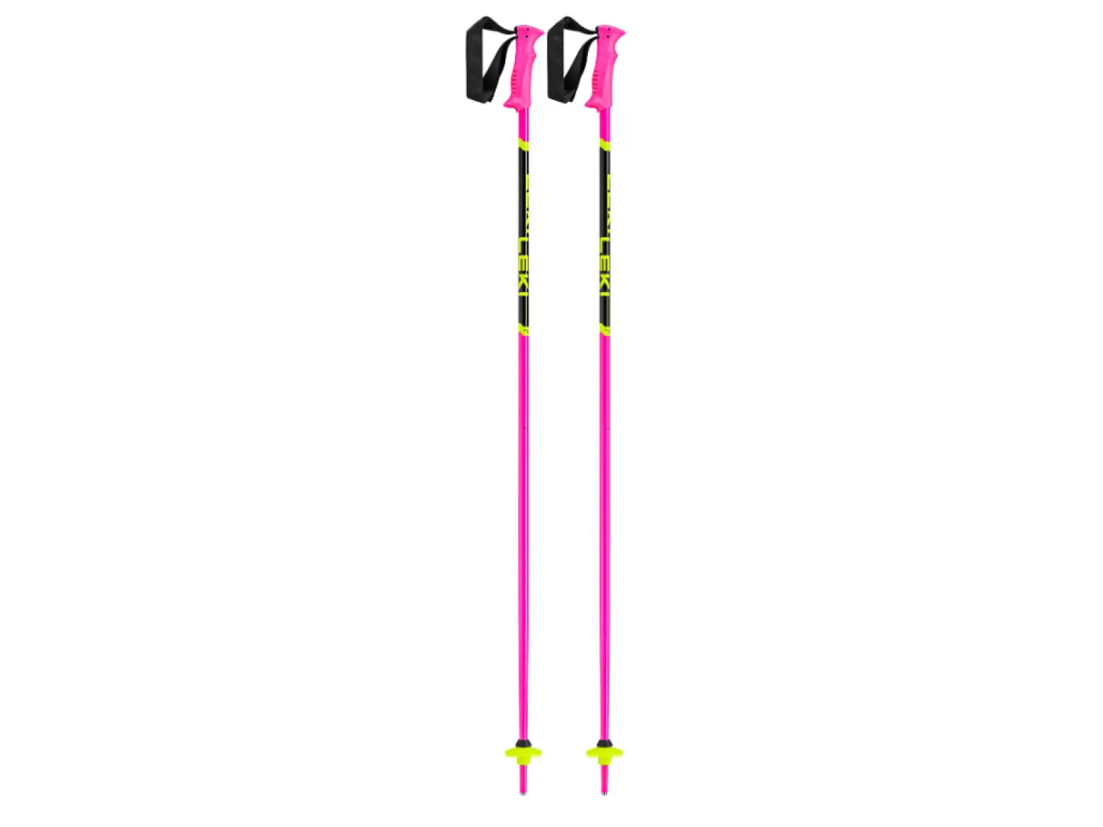 Leki Racing Kids dětské sjezdové hole Neon Pink/Black/Neon Yellow