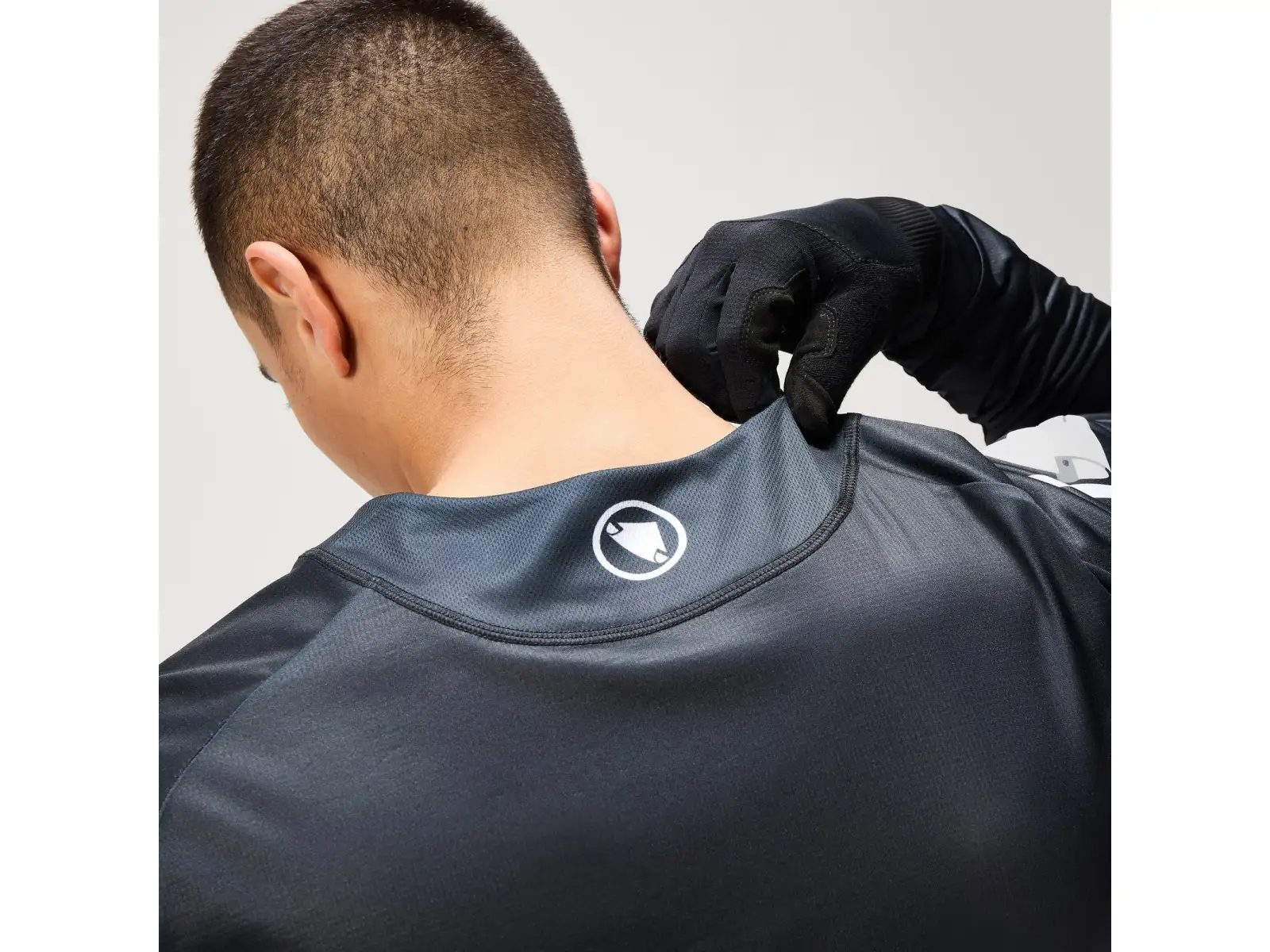 Endura Core Printed L/S Tee pánský dres dlouhý rukáv Black