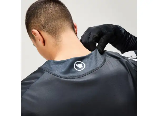 Endura Core Printed L/S Tee pánský dres dlouhý rukáv Black