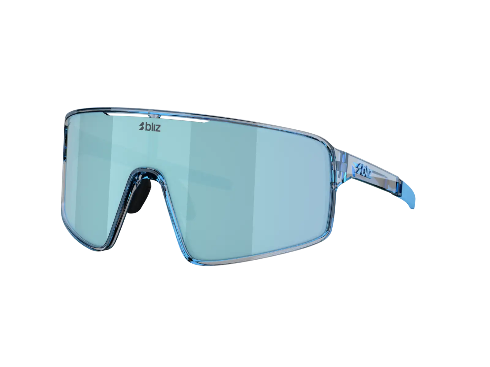 Bliz P001s sluneční brýle Transparent Blue/Smoke Ice Blue Multi