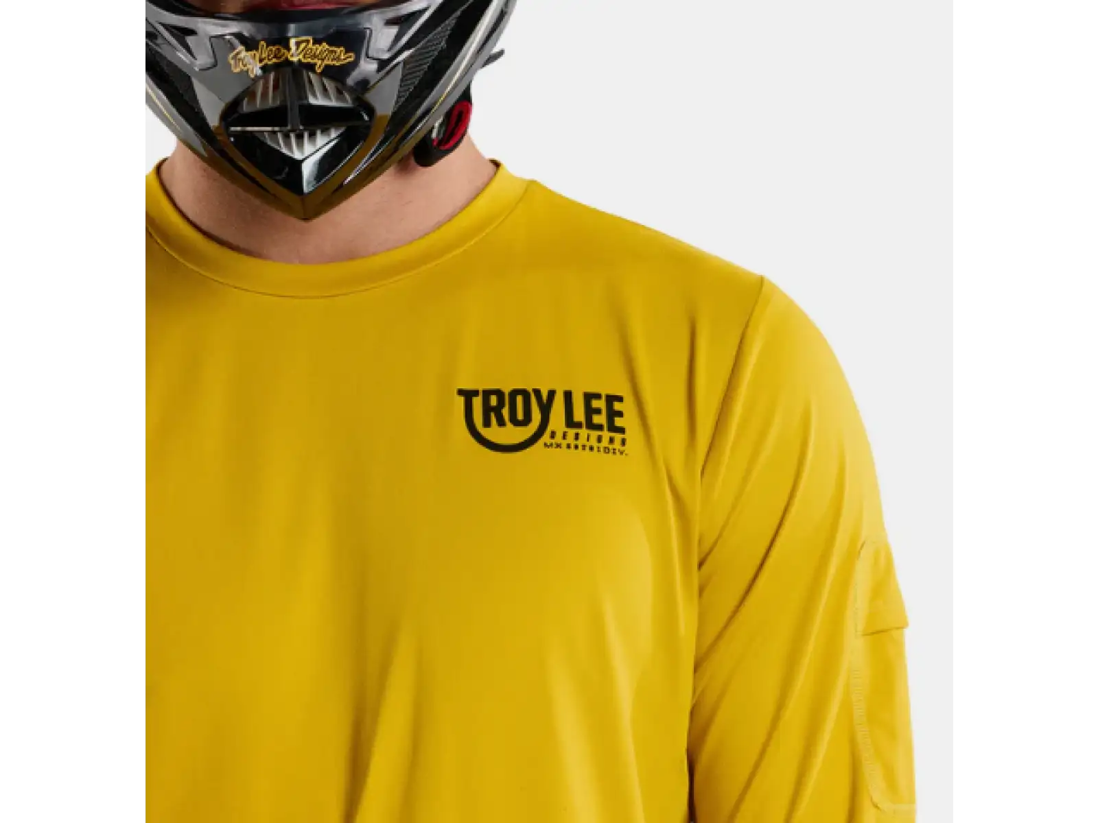 Troy Lee Designs Ruckus Ride Tee pánský dres dlouhý rukáv Eyez Safron