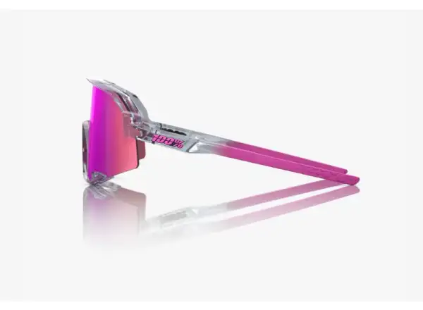 100% Slendale brýle Polished Translucent Grey/Purple Multilayer Mirror